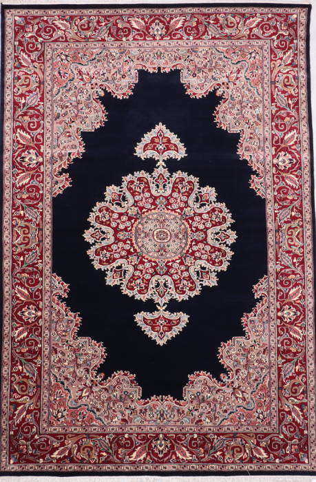 Mahi Blue Hand Knotted 611 X 103 Area Rug 905-135738 Image 0