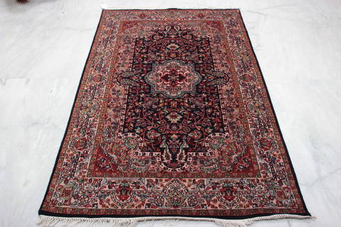 Tabriz Blue Hand Knotted 41 X 65 Area Rug 905-135745 Image 1