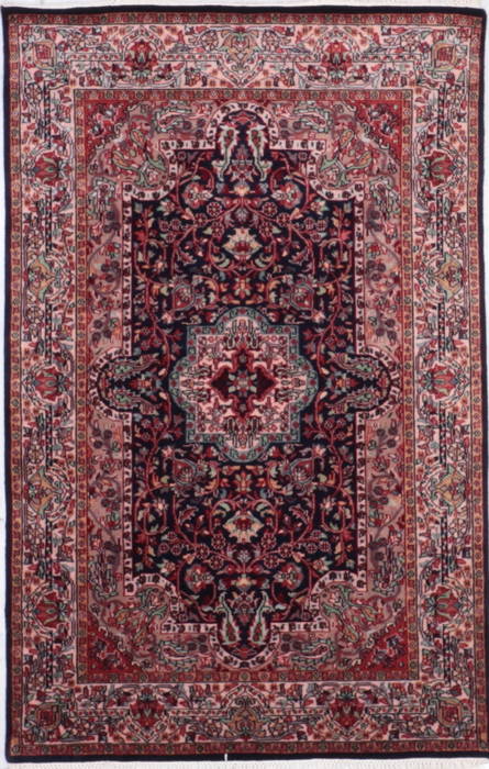 Tabriz Blue Hand Knotted 41 X 65 Area Rug 905-135745 Image 0