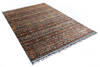 Geometric Blue Hand Knotted 59 X 78 Area Rug 700-135748 Thumb 2