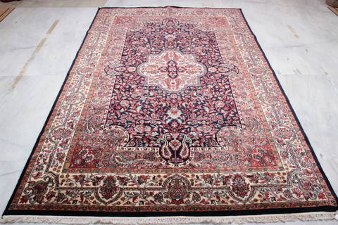 Mahi Blue Hand Knotted 61 X 94 Area Rug 905-135750 Image 1