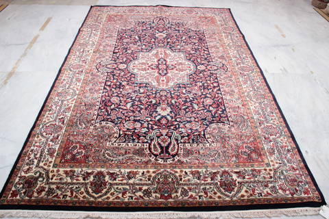 Mahi Blue Hand Knotted 61 X 94 Area Rug 905-135750 Image 4