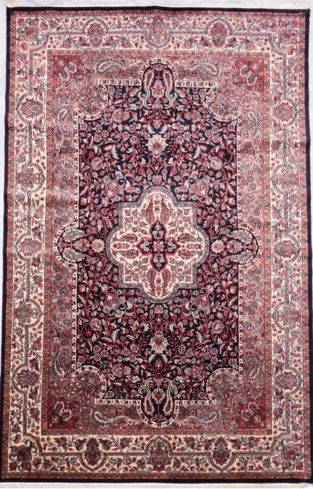 Mahi Blue Hand Knotted 61 X 94 Area Rug 905-135750 Image 0