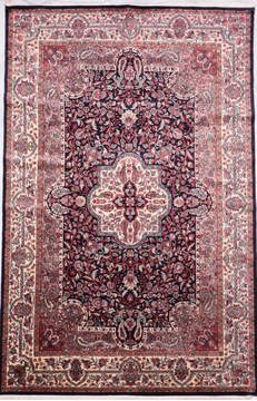 Mahi Blue Hand Knotted 6'1" X 9'4"  Area Rug 905-135750