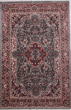 Indian Mahi Blue Rectangle 6x9 ft Wool Carpet 135751