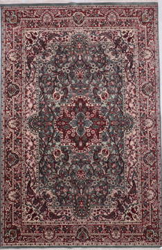 Mahi Blue Hand Knotted 6'1" X 9'2"  Area Rug 905-135751