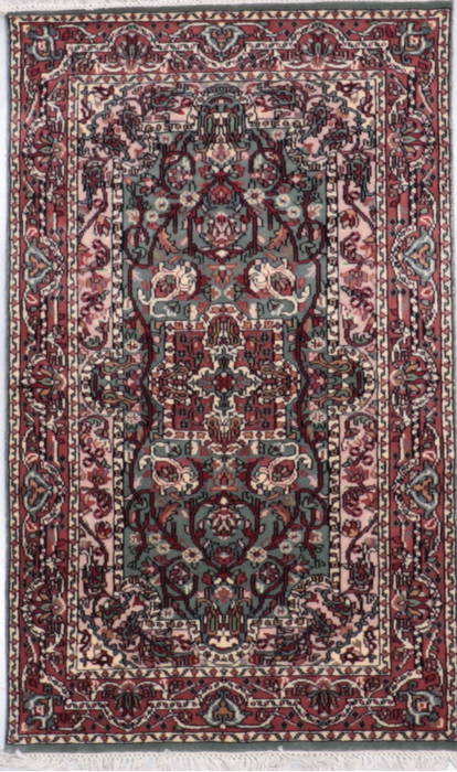 Tabriz Blue Hand Knotted 32 X 53 Area Rug 905-135752 Image 0