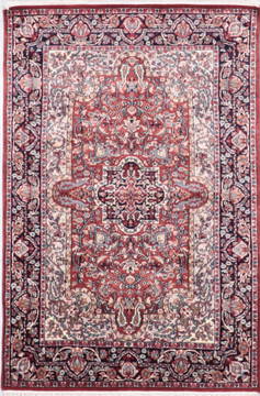 Mahi Red Hand Knotted 4'1" X 6'1"  Area Rug 905-135754