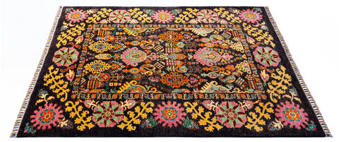 Chobi Black Hand Knotted 56 X 79 Area Rug 700-135765 Image 3