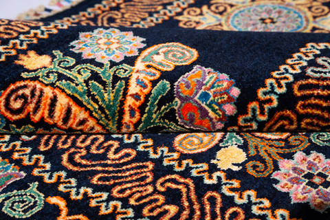 Chobi Black Hand Knotted 56 X 710 Area Rug 700-135768 Image 4