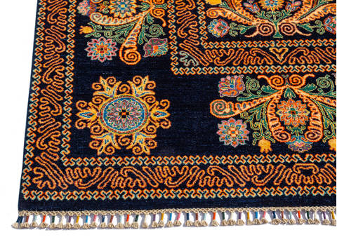 Chobi Black Hand Knotted 56 X 710 Area Rug 700-135768 Image 5