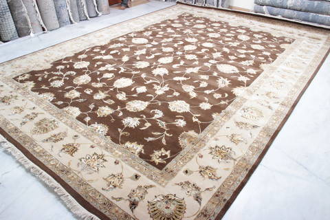 Jaipur Brown Hand Knotted 100 X 143 Area Rug 905-135786 Image 2