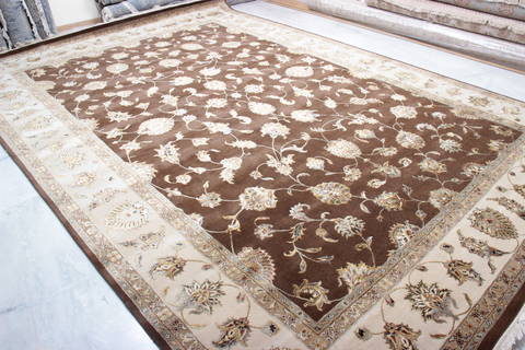 Jaipur Brown Hand Knotted 100 X 143 Area Rug 905-135786 Image 3