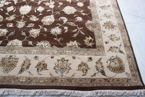 Jaipur Brown Hand Knotted 100 X 143 Area Rug 905-135786 Image 5