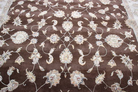 Jaipur Brown Hand Knotted 100 X 143 Area Rug 905-135786 Image 6