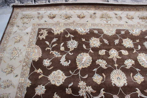 Jaipur Brown Hand Knotted 100 X 143 Area Rug 905-135786 Image 7