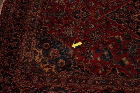 Kashan Red Hand Knotted 66 X 118 Area Rug 301-135802 Image 1