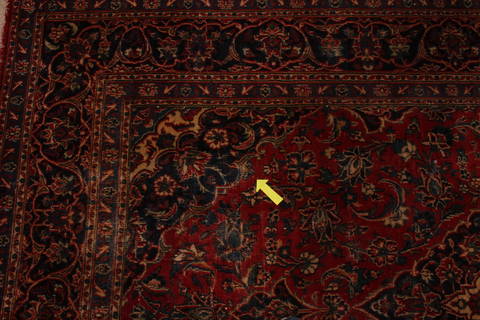 Kashan Red Hand Knotted 66 X 118 Area Rug 301-135802 Image 2