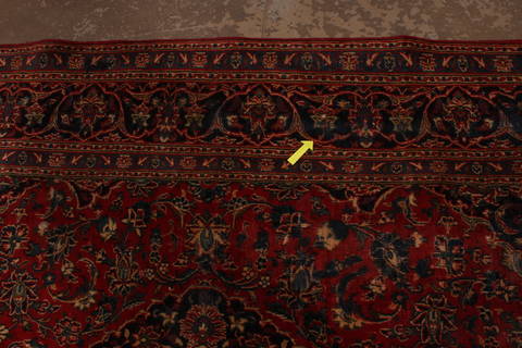 Kashan Red Hand Knotted 66 X 118 Area Rug 301-135802 Image 8