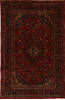 Kashan Red Hand Knotted 66 X 118 Area Rug 301-135802 Thumb 0