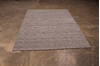 Modern-Contemporary Grey Hand Loomed 51 X 61  Area Rug 301-135804 Thumb 5