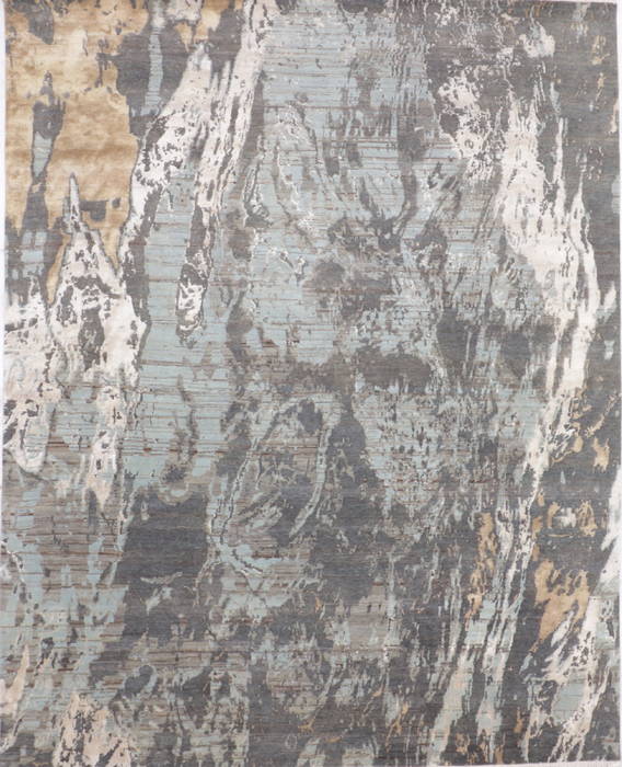 Jaipur Grey Hand Knotted 81 X 102 Area Rug 905-135812 Image 0