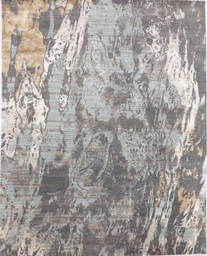 Jaipur Grey Hand Knotted 8'1" X 10'2"  Area Rug 905-135812
