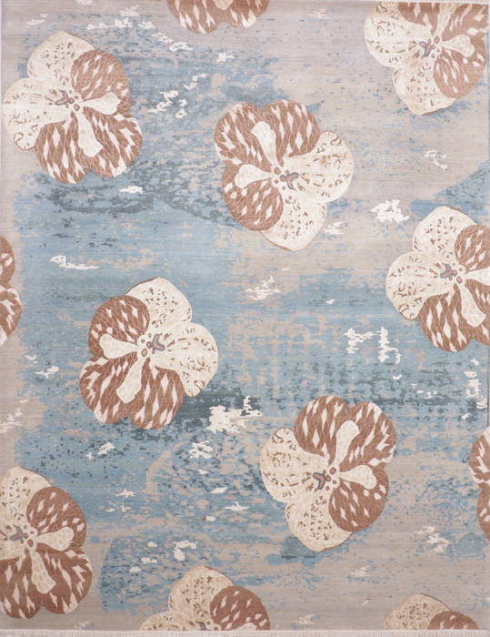Jaipur Blue Hand Knotted 81 X 104 Area Rug 905-135814 Image 0