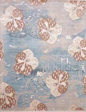 Jaipur Blue Hand Knotted 8'1" X 10'4"  Area Rug 905-135814