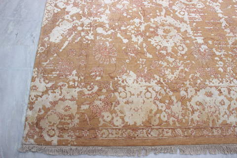 Jaipur Brown Hand Knotted 80 X 102 Area Rug 905-135815 Image 1