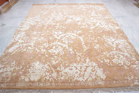 Jaipur Brown Hand Knotted 80 X 102 Area Rug 905-135815 Image 2