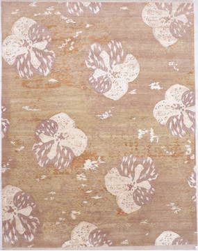 Jaipur Beige Hand Knotted 8'0" X 10'1"  Area Rug 905-135816