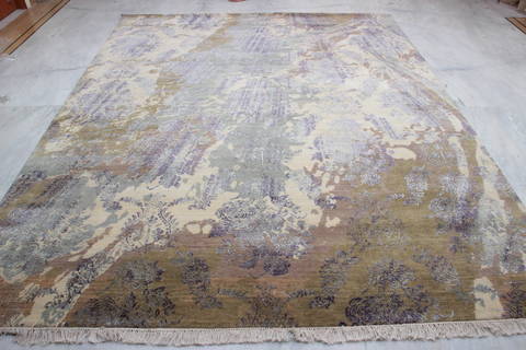 Jaipur Blue Hand Knotted 81 X 102 Area Rug 905-135820 Image 3