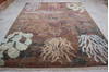 Jaipur Brown Hand Knotted 81 X 101  Area Rug 905-135821 Thumb 2