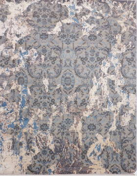 Jaipur Grey Hand Knotted 7'11" X 10'2"  Area Rug 905-135827