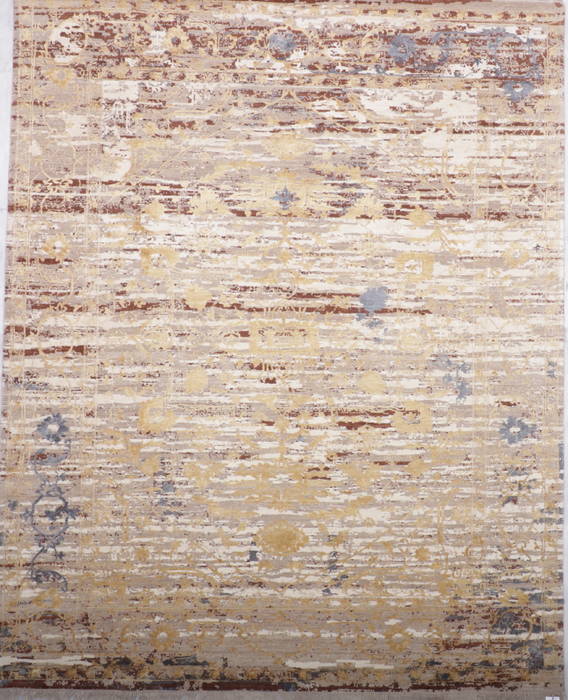 Jaipur Beige Hand Knotted 82 X 101 Area Rug 905-135830 Image 0
