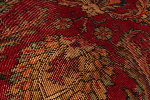 Tabriz Red Hand Knotted 510 X 94 Area Rug 301-135834 Image 4