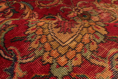 Tabriz Red Hand Knotted 510 X 94 Area Rug 301-135834 Image 6
