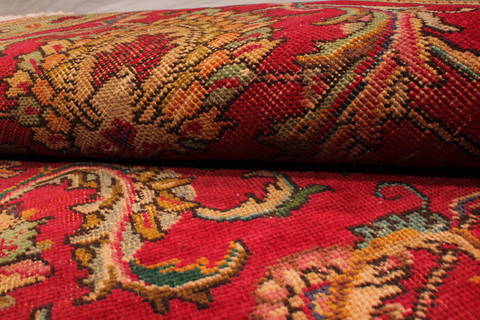 Tabriz Red Hand Knotted 510 X 94 Area Rug 301-135834 Image 7