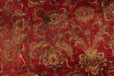 Tabriz Red Hand Knotted 510 X 94 Area Rug 301-135834 Image 9