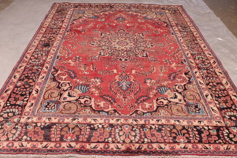 Tabriz Red Hand Knotted 66 X 97 Area Rug 301-135835 Image 2