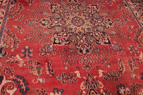 Tabriz Red Hand Knotted 66 X 97 Area Rug 301-135835 Image 5