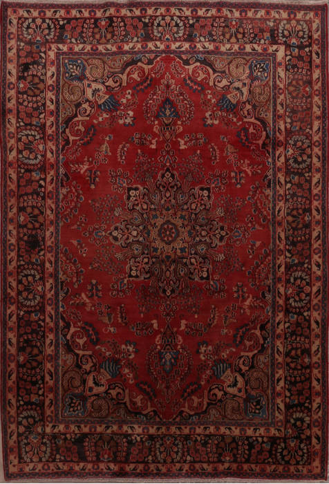 Tabriz Red Hand Knotted 66 X 97 Area Rug 301-135835 Image 0