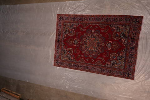 Mashad Red Hand Knotted 65 X 105 Area Rug 301-135837 Image 10