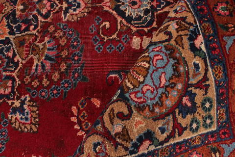 Mashad Red Hand Knotted 65 X 105 Area Rug 301-135837 Image 7