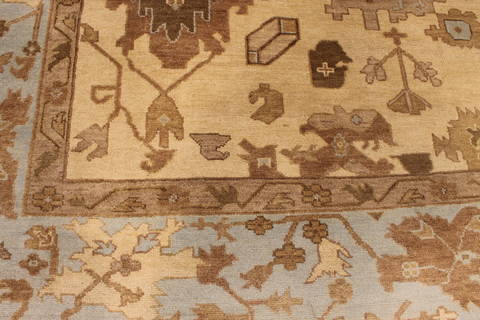 Oushak White Hand Knotted 90 X 119 Area Rug 301-135843 Image 5