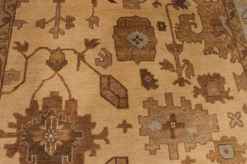Oushak White Hand Knotted 90 X 119 Area Rug 301-135843 Image 6