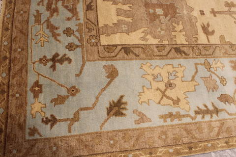 Oushak White Hand Knotted 90 X 119 Area Rug 301-135843 Image 7