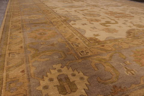 Oushak White Hand Knotted 90 X 1111 Area Rug 301-135845 Image 4
