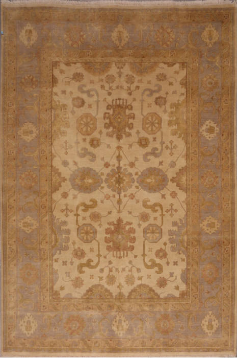 Oushak White Hand Knotted 90 X 1111 Area Rug 301-135845 Image 0